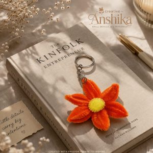 Handmade Flower Keychain